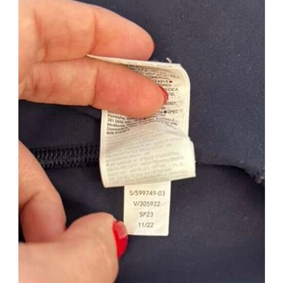 Athleta Salutation Stash High Rise 7/8 Legging w/Pockets in Navy sz. 2X - Picture 8 of 9